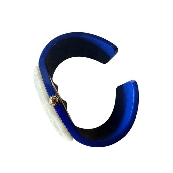 Emporio Armani Women’s Catwalk Watch 11-7396 251504 Blue Bangle Mother Of Pearl - Picture 5 of 6